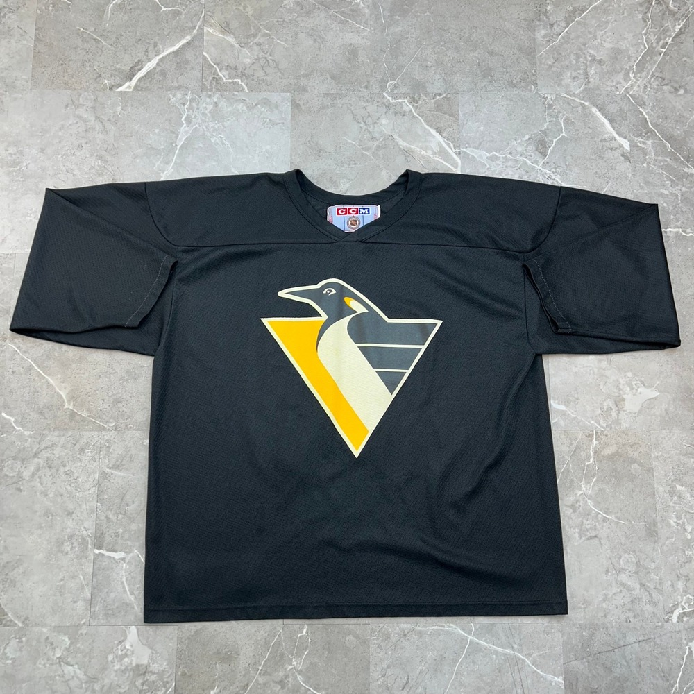90s Vintage CCM PIttsburgh Penguins Hockey Jersey Mens XL Petr Nedved Robo Pens